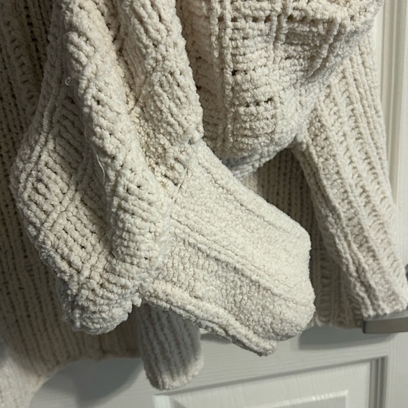 Free People Ivory Be Yours Cowl Neck Knit Sweater - M - Picture 7 of 12